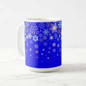 幸せな雪縁ど片 コーヒーマグカップ (正面左)
