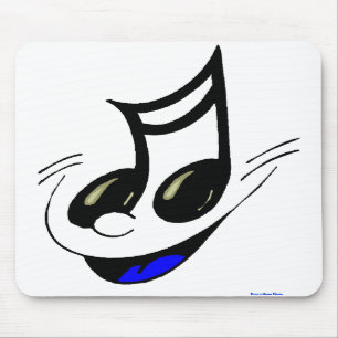 幸せな音楽鍵のマウスパッド マウスパッド