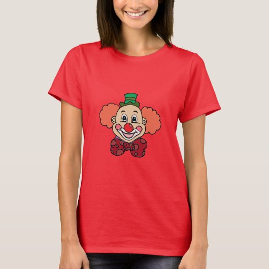 幸せな顔のピエロ Tシャツ (正面)
