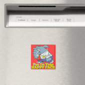幸せな顔のフェイクの象 マグネット (インサイチュ (食洗機))