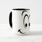 幸せな顔のマグカップ マグカップ (正面左)
