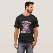 幸せな顔のユニコーンTシャツ Tシャツ (正面フル)