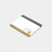 幸せな顔の先生DIYの署名 ポストイット (アングル)