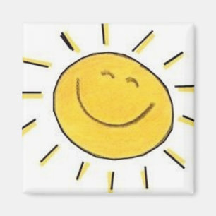 幸せな顔の太陽の磁石 マグネット