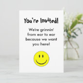 幸せな顔の招待状 招待状 (スタンド正面)