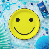 幸せな顔の紙皿 ペーパープレート (パーティー)