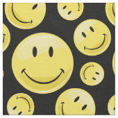 幸せな顔の集り ファブリック (クローズアップ)