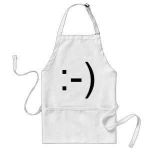 幸せな顔の顔文字! スタンダードエプロン