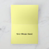 幸せな顔グリーティングカード カード (内部)