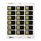 幸せな顔ラベル ラベル (フルシート)