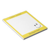 幸せな顔忘れのスマイルの追加 ノートパッド (アングル)