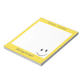 幸せな顔忘れのスマイルの追加 ノートパッド (回転)