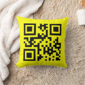 ☺幸せな顔笑顔の絵文字 – QRコード クッション (ブランケット)