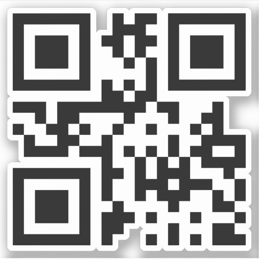 ☺幸せな顔笑顔の絵文字 – QRコード シール (正面)