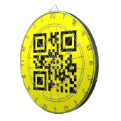 ☺幸せな顔笑顔の絵文字 – QRコード ダーツボード (正面右)