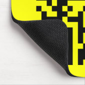 ☺幸せな顔笑顔の絵文字 – QRコード マウスパッド (コーナー)