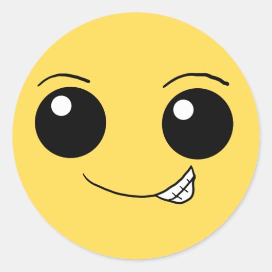 幸せな顔5 ラウンドシール (正面)