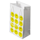 "幸せな顔"のギフトバッグ スモールペーパーバッグ (裏面アングル)