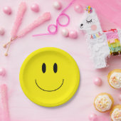 "幸せな顔"の紙皿 ペーパープレート (パーティー)