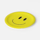 "幸せな顔"の紙皿 ペーパープレート (アングル)