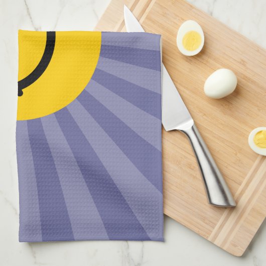 幸せな顔 キッチンタオル (四つ折り)