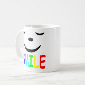 幸せな顔 コーヒーマグカップ (正面左)