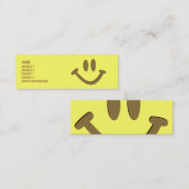 幸せな顔 スキニー名刺 (正面/裏面)