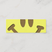 幸せな顔 スキニー名刺 (裏面)