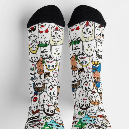 幸せな顔 ソックス (上部)