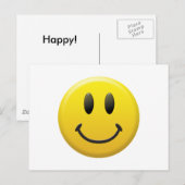 幸せな顔 ポストカード (正面/裏面)