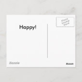 幸せな顔 ポストカード (裏面)