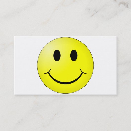 幸せな顔 名刺 (正面)
