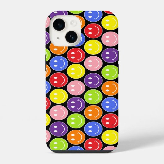 幸せな顔 iPhoneケース (裏面)