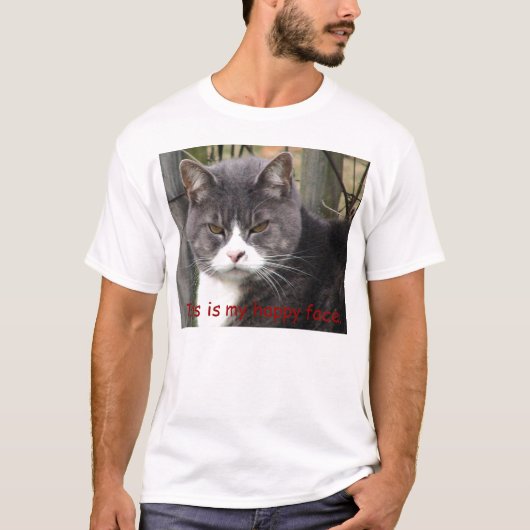 幸せな顔 Tシャツ (正面)
