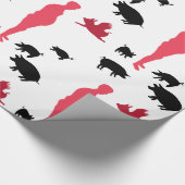 幸せな食事のVegeterianの包装紙 ラッピングペーパー (角)