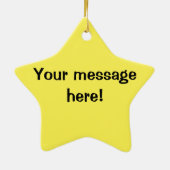 幸せな食事用器具類の道具フォークのナイフのSporkのかわいいスプーン セラミックオーナメント (裏面)