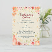 幸せな饗宴サンクスギビングカスタマイズディナー 招待状 (スタンド正面)
