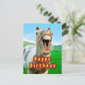 幸せな馬からのお誕生日おめでとう ポストカード (スタンド正面)