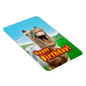 幸せな馬からのハッピーバースデー マグネット (右側)