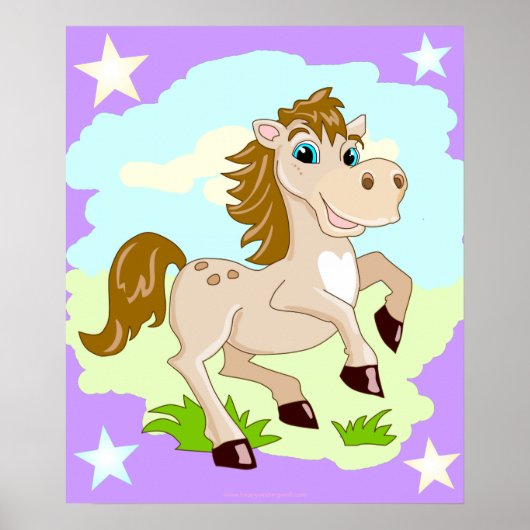 幸せな馬のキャラクターポスター ポスター (正面)