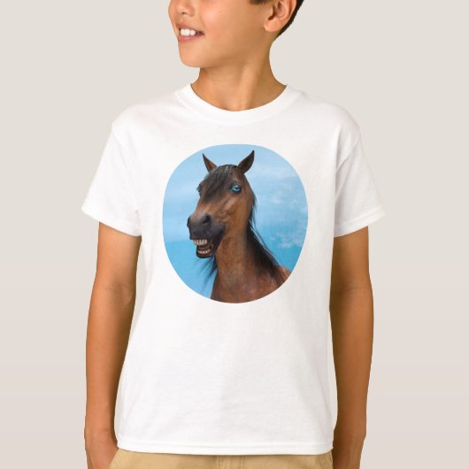 幸せな馬 Tシャツ (正面)