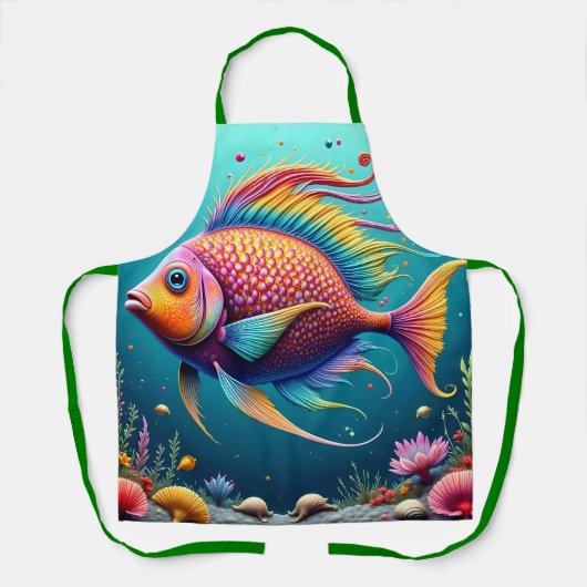 幸せな魚のエプロン エプロン (正面)