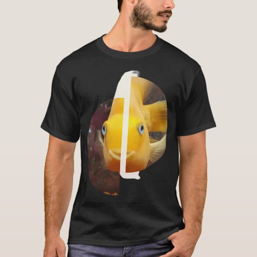 幸せな魚の半円 Tシャツ (正面)