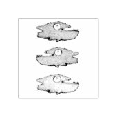 幸せな魚を泳ぐ ラバースタンプ (インプリント)