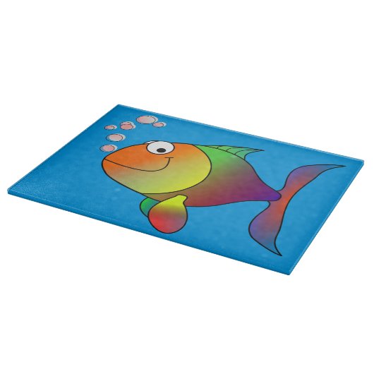 幸せな魚 カッティングボード (角)