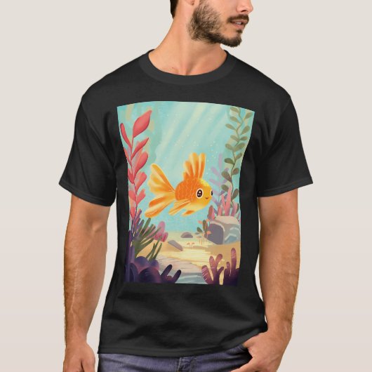 幸せな魚 Tシャツ (正面)