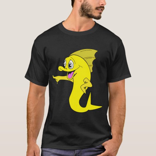 幸せな魚 Tシャツ (正面)