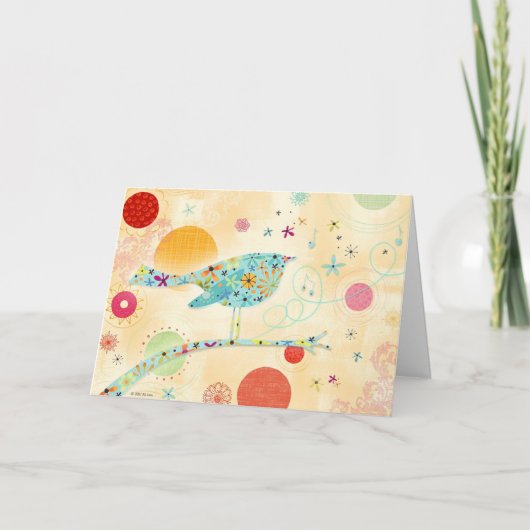 幸せな鳥 カード (正面)