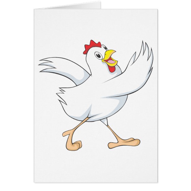 幸せな鶏の雌鶏 (正面)