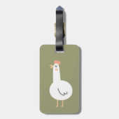 幸せな鶏 ラゲッジタグ (裏面縦)